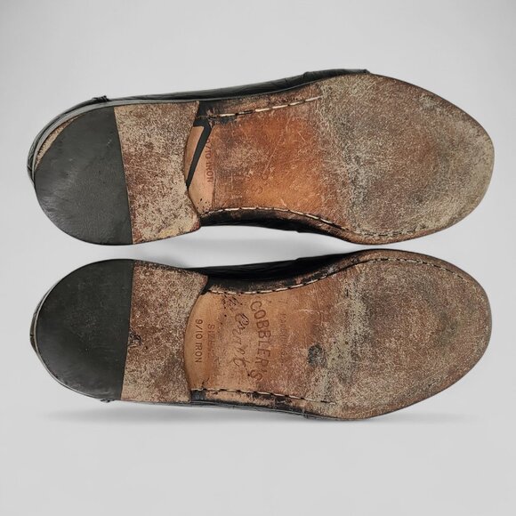 DAVANZATI Handmade Italy Black 8 D Tassel Loafer Shoes
